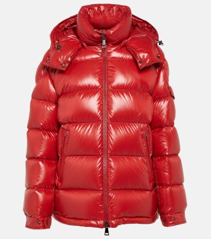 Hoogwaardige ontwerper Moncler Maire donsjack in rood