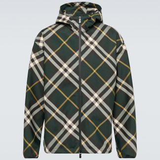 designer kopen Burberry Burberry geruit jack in groen