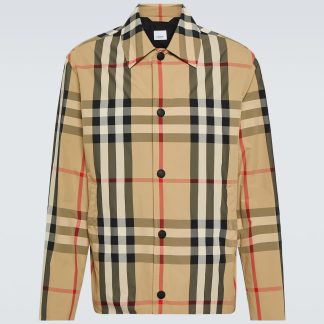 designer kopen Burberry Burberry geruit jack in veelkleurig