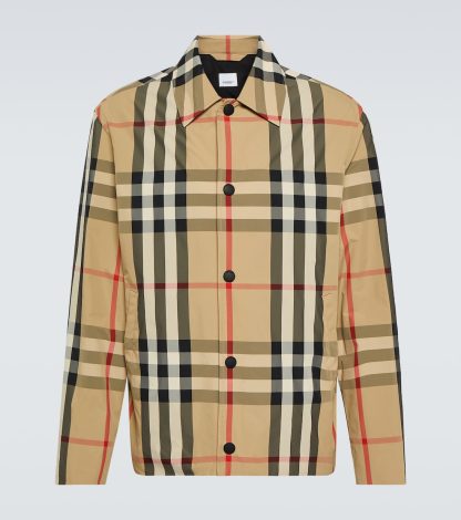 designer kopen Burberry Burberry geruit jack in veelkleurig