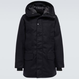 designer kopen Canada Goose Black Label Langford parka in zwart