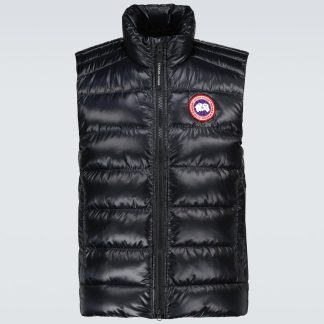 designer kopen Canada Goose Crofton nylon vest in zwart