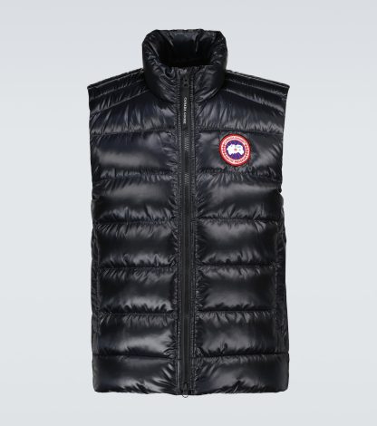 designer kopen Canada Goose Crofton nylon vest in zwart