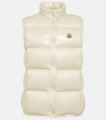 designer kopen Moncler Badia donsvest in wit