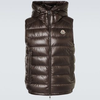 designer kopen Moncler Barant donsvest in bruin