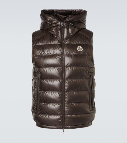 designer kopen Moncler Barant donsvest in bruin