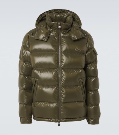 designer kopen Moncler Maya donsjack in groen