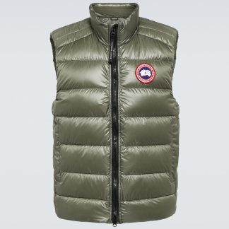 goedkope luxe Canada Goose Crofton donsvest in groen