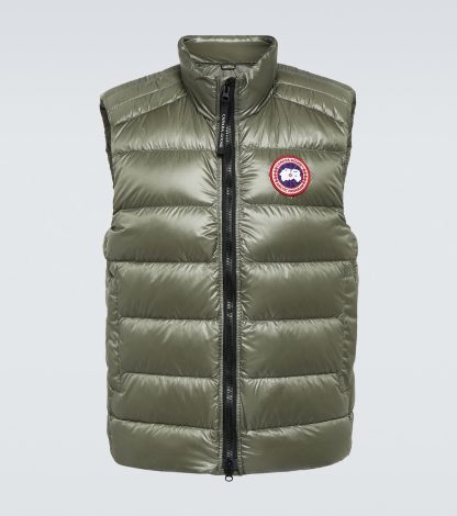 goedkope luxe Canada Goose Crofton donsvest in groen