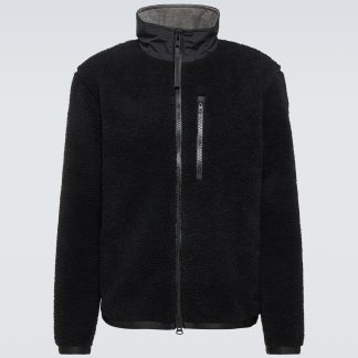 goedkope luxe Canada Goose Kelowna fleecejack in zwart