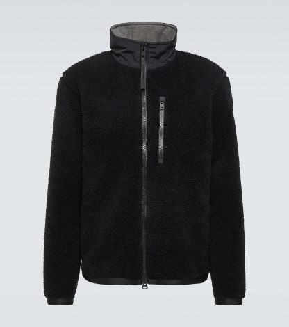 goedkope luxe Canada Goose Kelowna fleecejack in zwart