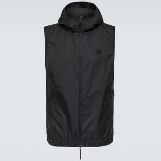 goedkope luxe Moncler Valesse vest in zwart