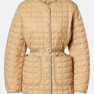 goedkope ontwerper Moncler Alleuze gewatteerd donsjack in beige