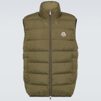 goedkope ontwerper Moncler Donzen vest in groen