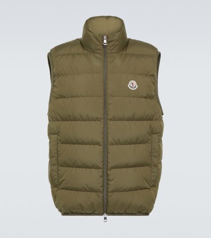 goedkope ontwerper Moncler Donzen vest in groen