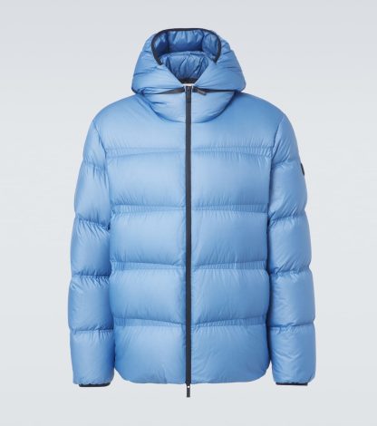 groothandel ontwerper Moncler Donsjack in blauw