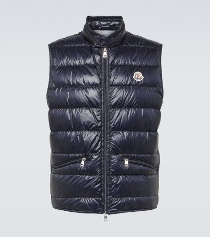 hete verkoop ontwerper Moncler Gui donsvest in blauw