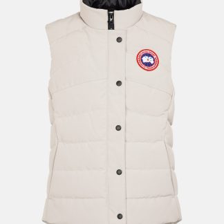 hete verkoopluxe Canada Goose Freestyle donsvest in grijs