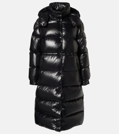 hete verkoopluxe Moncler Cavettaz donsjas in zwart