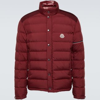 hete verkoopluxe Moncler Colomb gewatteerd donsjack in rood