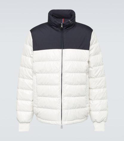 hete verkoopluxe Moncler Coyers gewatteerd donsjack in wit