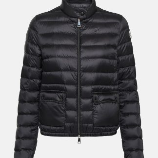 hete verkoopluxe Moncler Lans gewatteerd donsjack in zwart