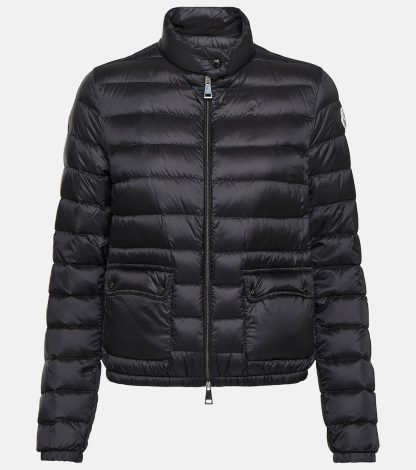 hete verkoopluxe Moncler Lans gewatteerd donsjack in zwart