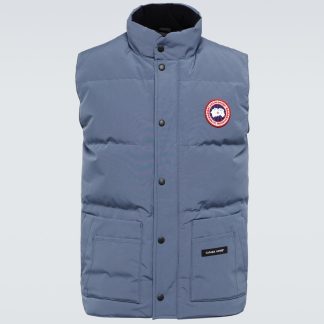 hoogwaardige luxe Canada Goose Freestyle donsvest in blauw