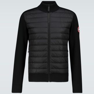 hoogwaardige luxe Canada Goose HyBridge gebreide jas in zwart