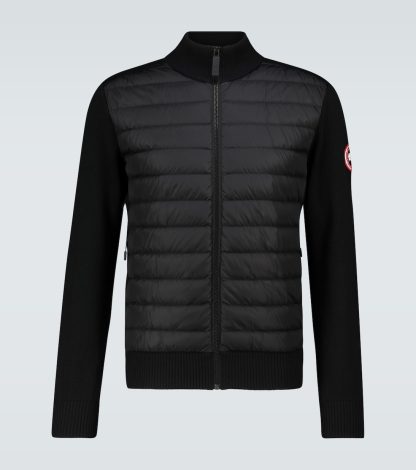 hoogwaardige luxe Canada Goose HyBridge gebreide jas in zwart