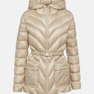 hoogwaardige luxe Moncler Argenno gewatteerd donsjack in beige