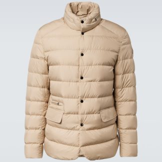 hoogwaardige luxe Moncler Malinvern jas in beige