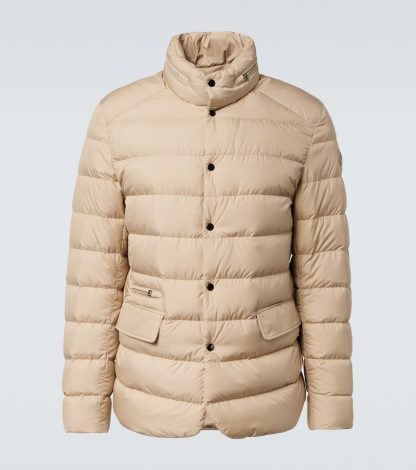 hoogwaardige luxe Moncler Malinvern jas in beige