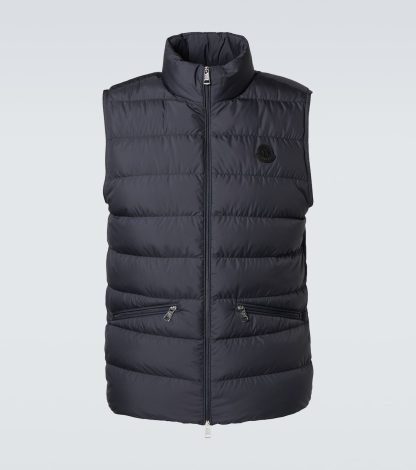 hoogwaardige luxe Moncler Treompan donsvest in blauw