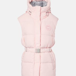 luxe groothandel Canada Goose Rayla donsvest met riem in roze