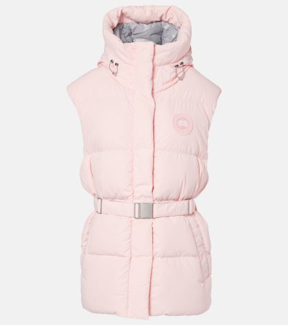 luxe groothandel Canada Goose Rayla donsvest met riem in roze