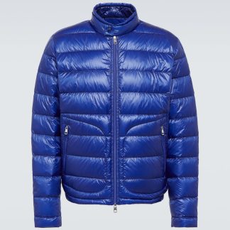 luxe groothandel Moncler Acorus donsjack in blauw