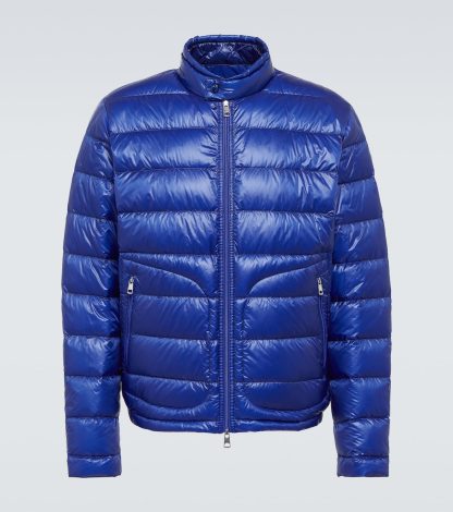 luxe groothandel Moncler Acorus donsjack in blauw