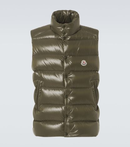 luxe groothandel Moncler Tibb donsvest in groen