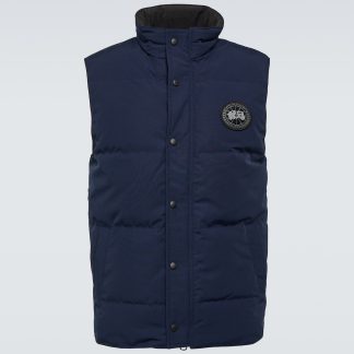 luxe kopen Canada Goose Garson donsvest in blauw