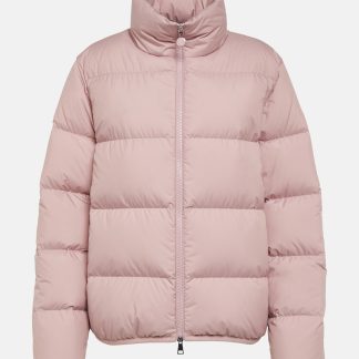 luxe kopen Moncler Abbadia donsjack in roze