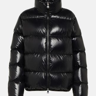 luxe kopen Moncler Abbadia donsjack in zwart