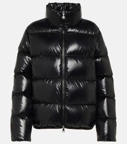 luxe kopen Moncler Abbadia donsjack in zwart