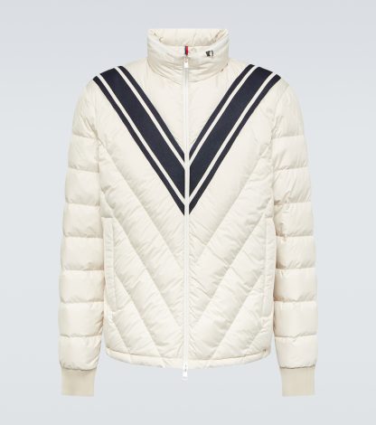 luxe kopen Moncler Donsjack Barrot in beige