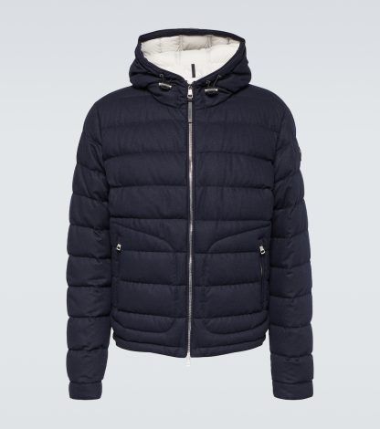 luxe kopen Moncler Redessau donsjack in blauw