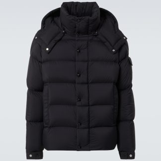 luxe kopen Moncler Vezere gewatteerd donsjack in zwart