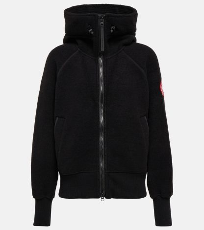 luxe replica Canada Goose Chilliwack fleece bomberjack in zwart