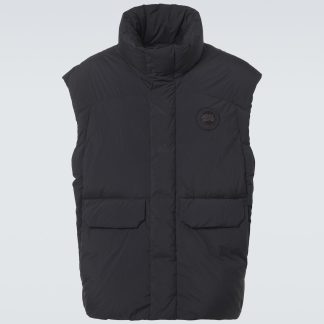 luxe replica Canada Goose Wilu donsvest in zwart