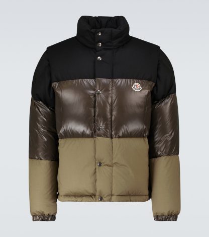 luxe replica Moncler Aveillan donsjack in veelkleurig