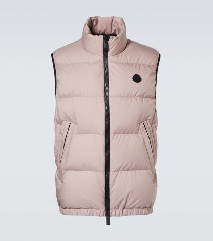 luxe replica Moncler Fedare donsvest in neutralen